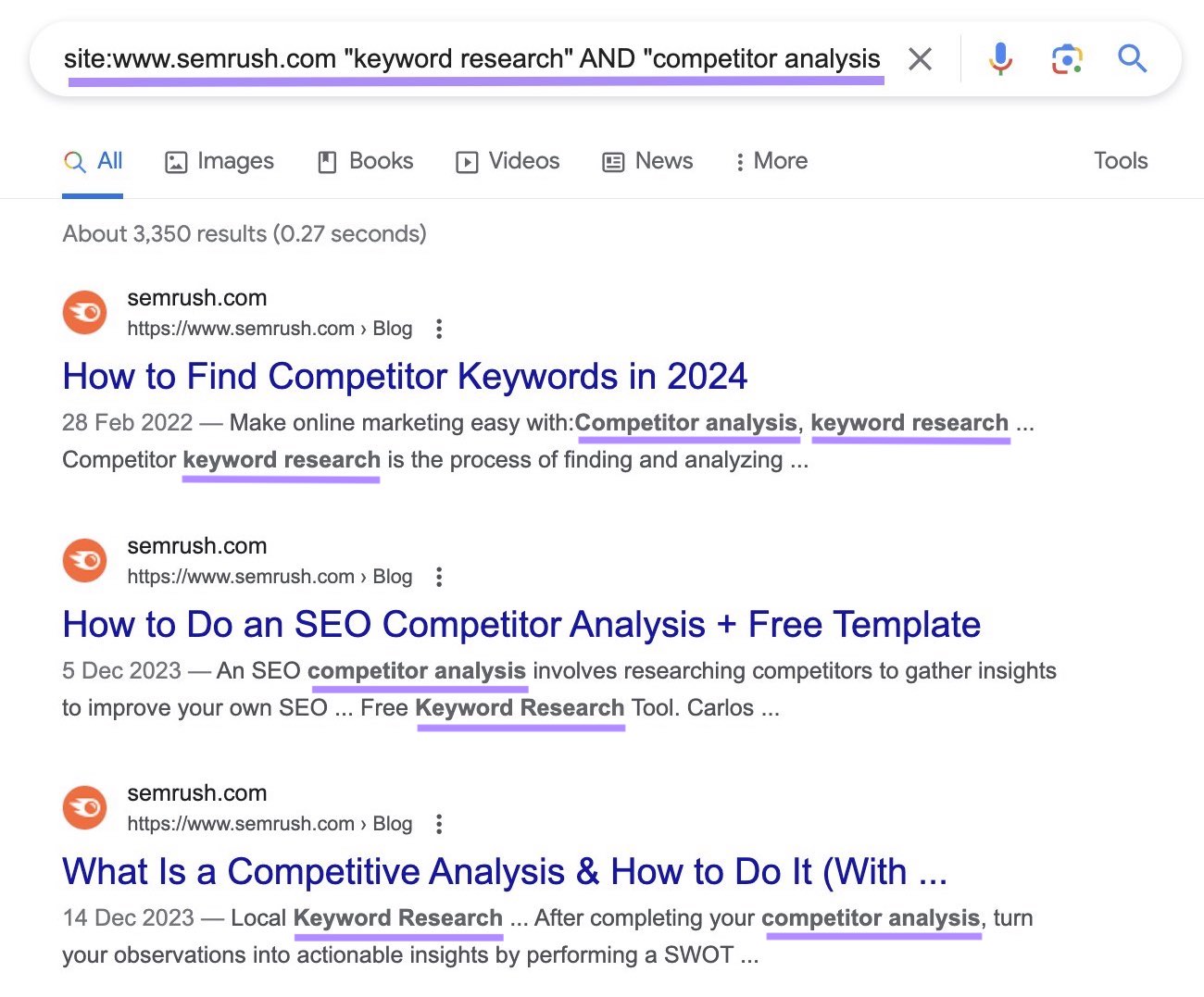 Google's SERP for "site:sr03.amzseller.tools "keyword research" AND "competitor analysis"” site search
