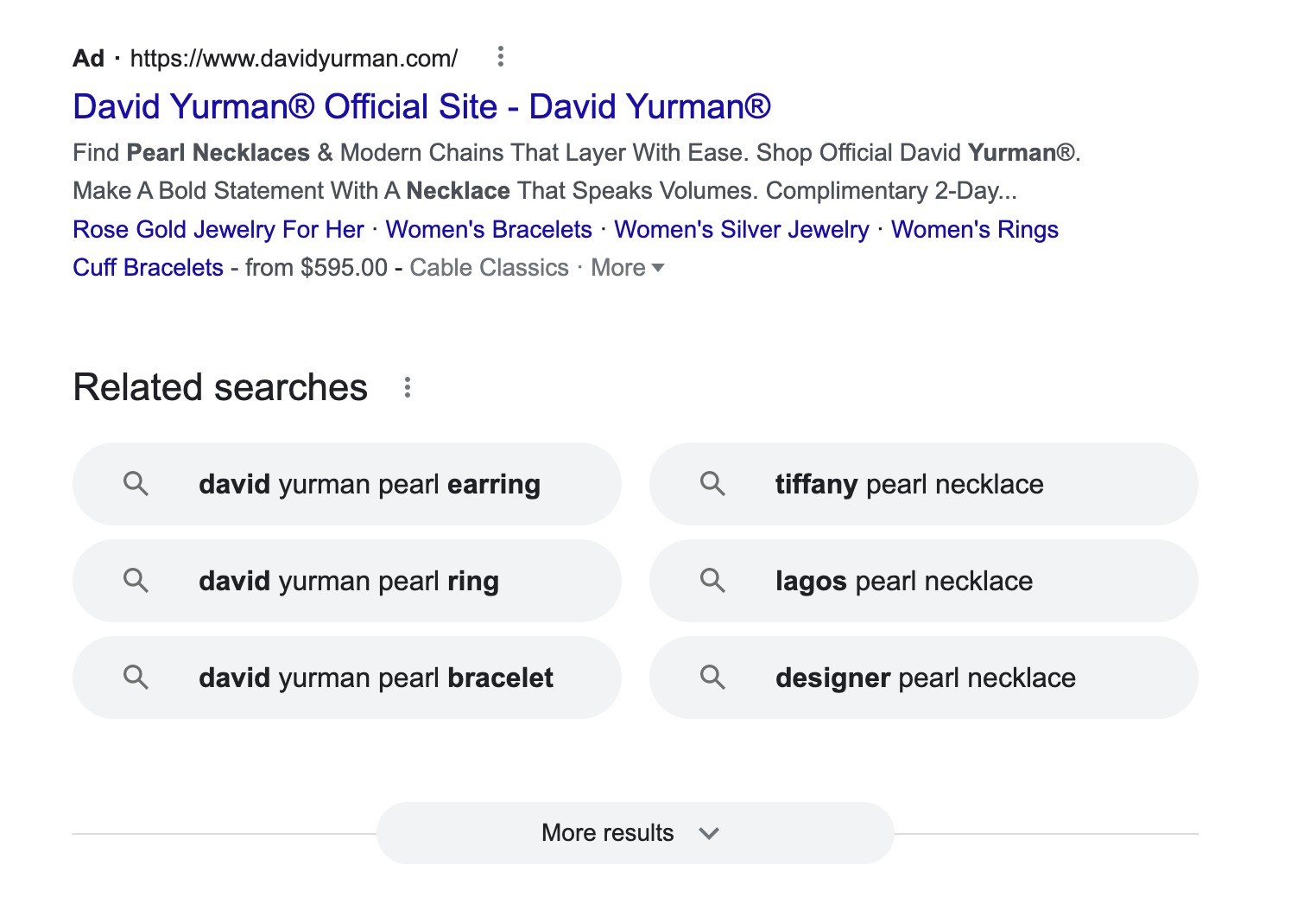 What Google Ads look like at the bottom of a SERP page