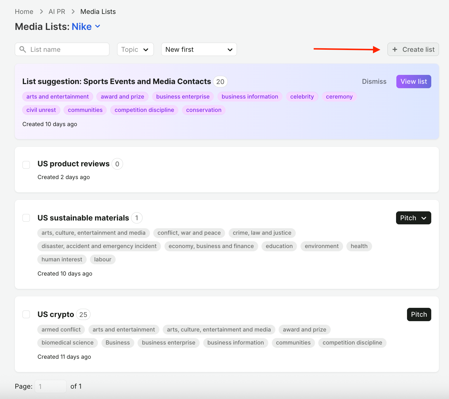 Finding contacts and outlets through filter and natural language search image 1