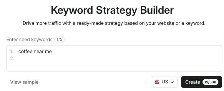 Keyword Strategy Builder image 1